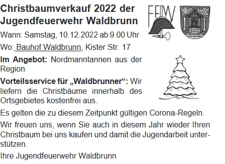 Christbaumverkauf 2022
