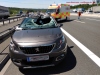 Umsturz - Stromleitung auf Fahrbahn, A3 Richtung Würzburg, 02.06.2020